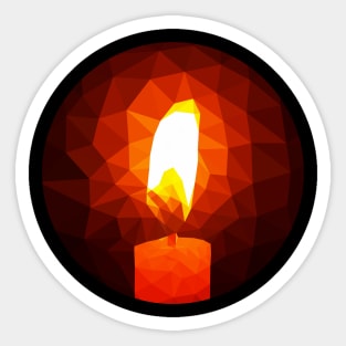 Burning Candle Sticker